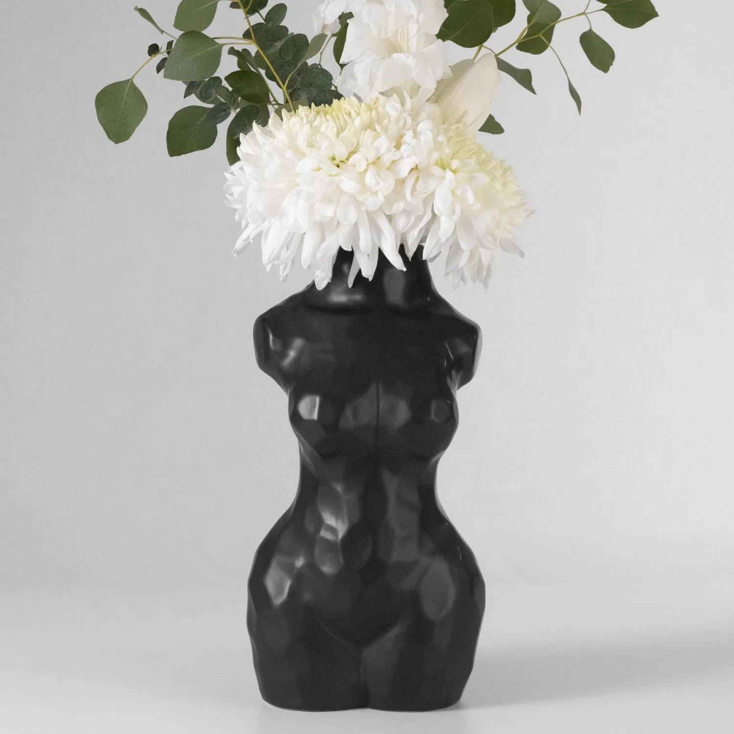 Discovery Female Ceramic Body Vase, Clean Girl