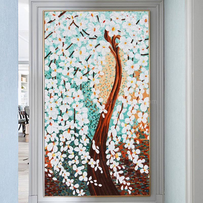 Стеклянная мозаика для стен с узором