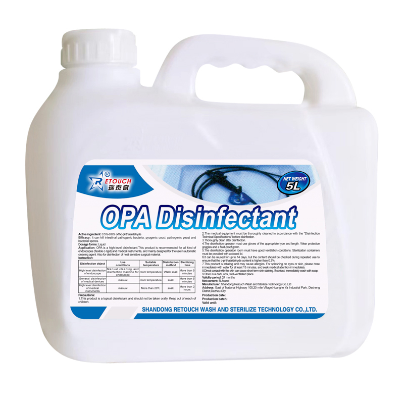 High-Level Sterilization 0.55 Ortho Phthalaldehyde Disinfectant for Medical Instruments, Opa