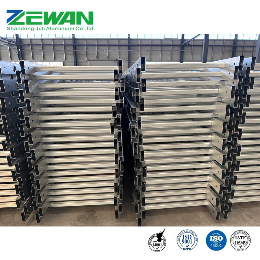 Fixed Scaffolding Aluminium Ladders Profiles Safety Household Aluminum Straight Step Ladder Factory