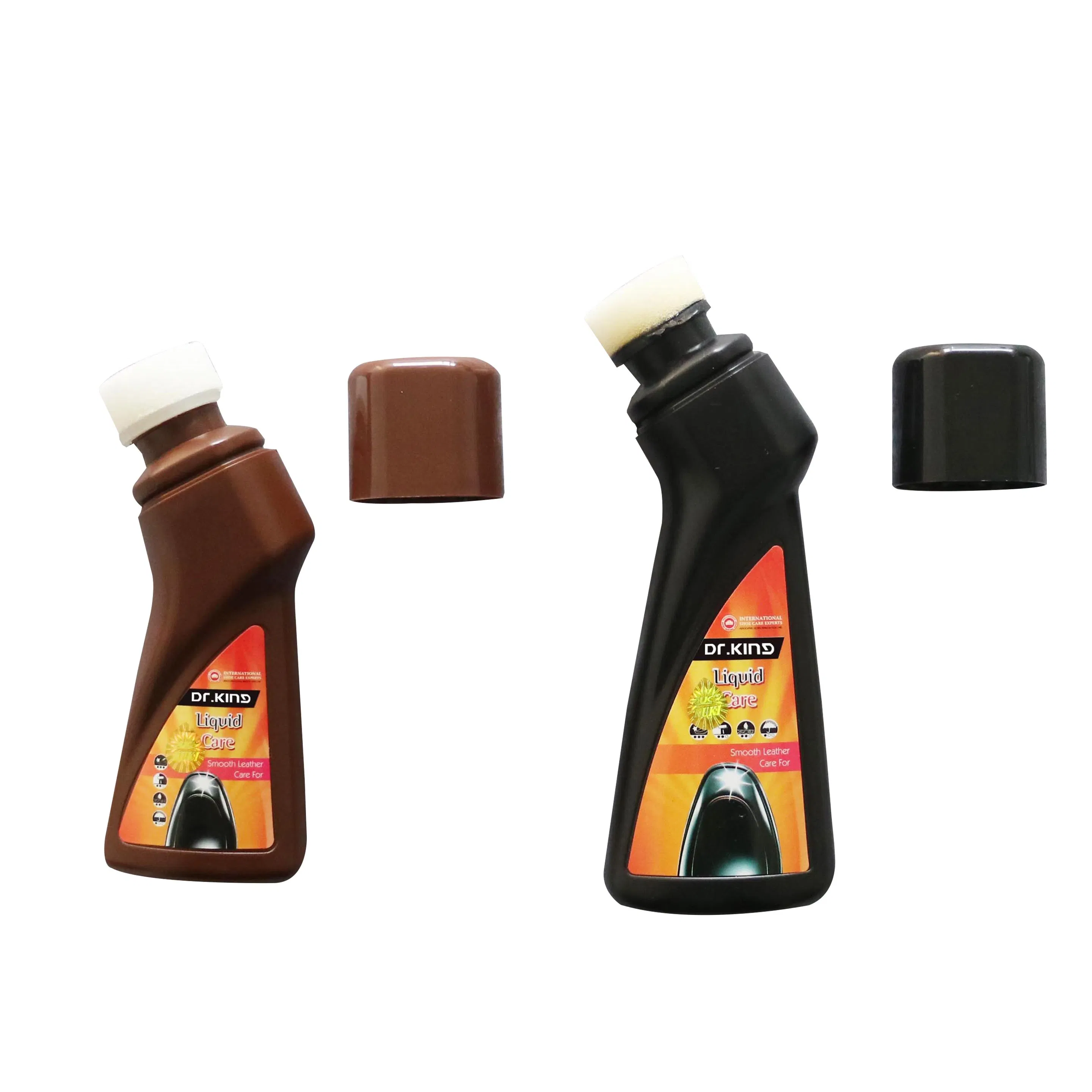 50ml and 75ml Waterproof Shining Shoe Care Black Color Liquid Shoe Polish