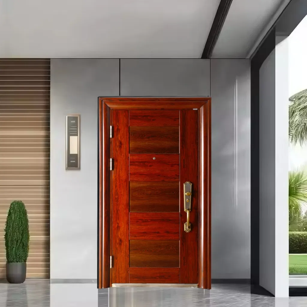 Входная металлическая дверь современного дизайна