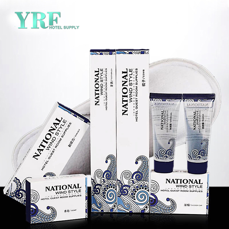 Yrf Hotel Supply New Model 8 PCS Faux Leather Sets Luxury Hotel Amenities Shampoo