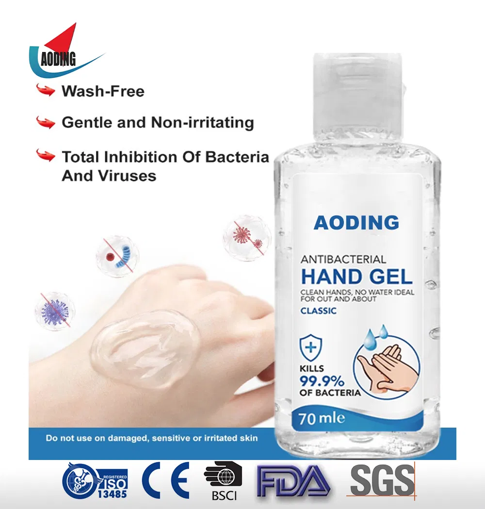 70ml Instant Disinfecting Liquid Gel Alcohol 75% Hand Sanitzers