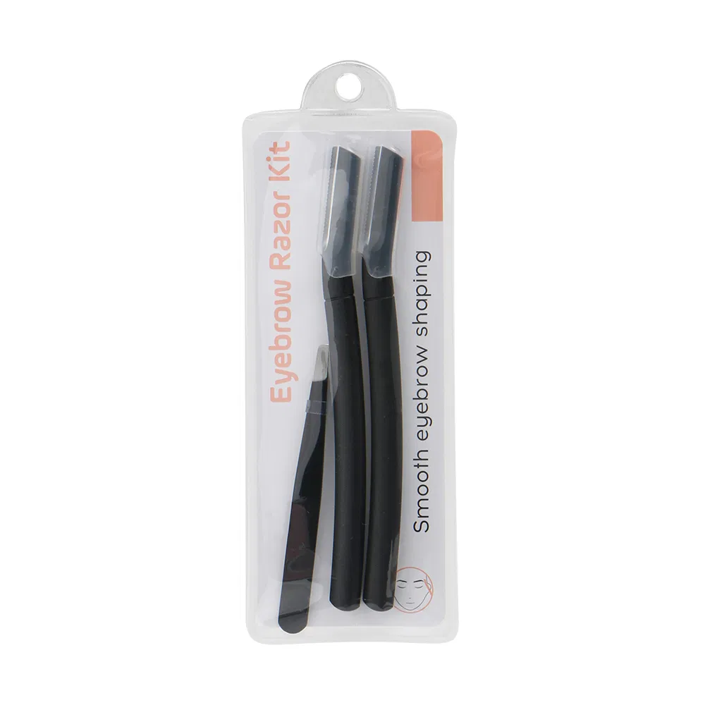 Black High Quality Eyebrow Trimmer Kit Glowing Skin Care Eyebrow Razor Make up Beauty Tool