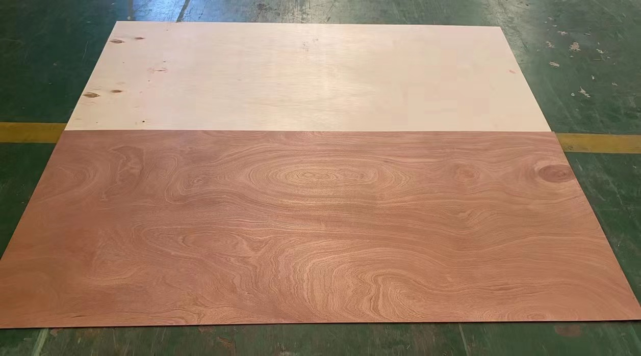 China Sapeli Door Skin Plywood Sapeli Plywood Red Face Plywood
