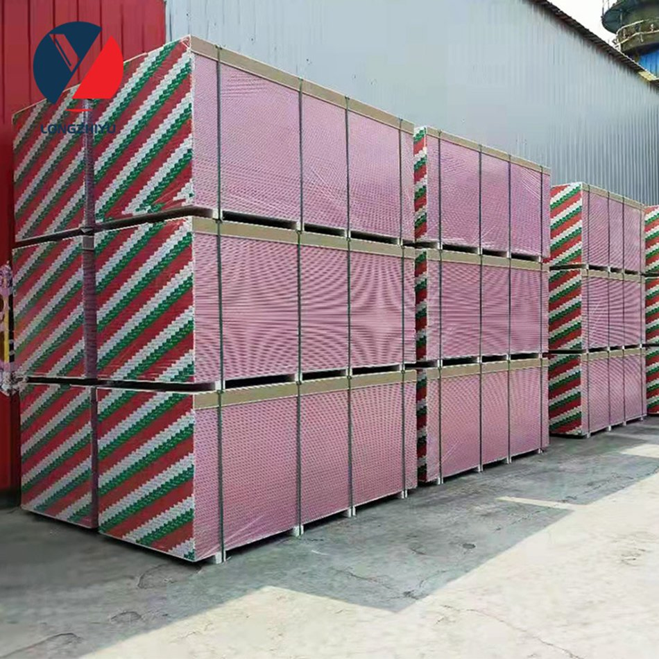 Wholesale Price Custom 2400*1200*9.5mm Water-Fast Paper Surface Plasterboard
