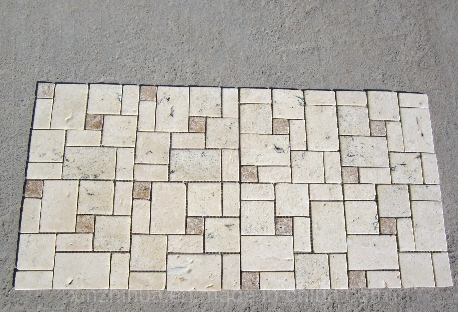 Yellow Limestone Tumbled Stone French/Pattern/Mosaic Natural Marble Flooring Walling Rustic/Tiles