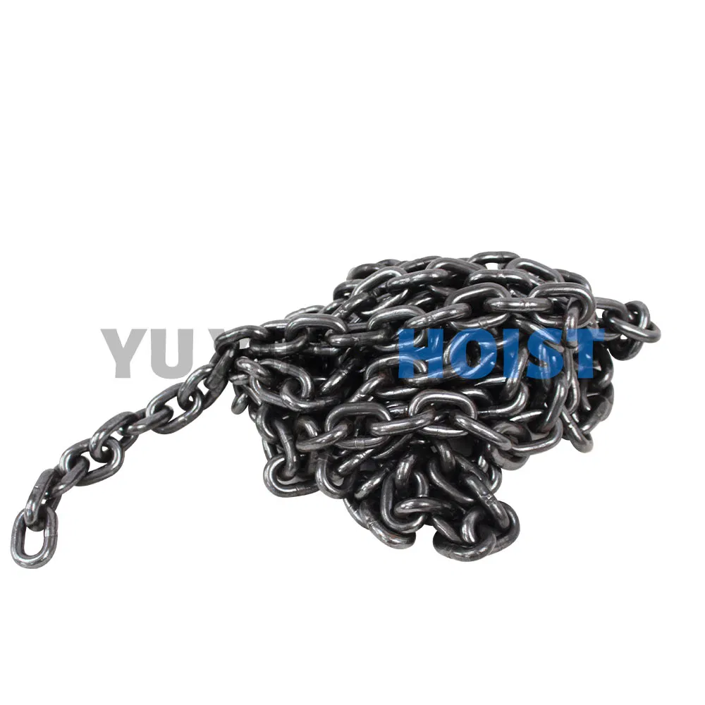 G80 Hoist Chain with Superior Strength – Black Oil Coating for Rust Resistance