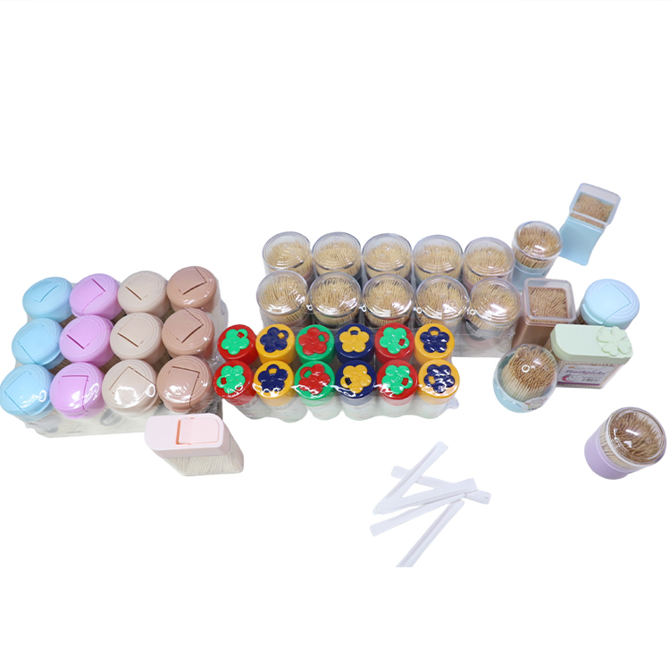 Chinese Factory Sale 65mm Bamboo Disposable Toothpicks with Plastic Box