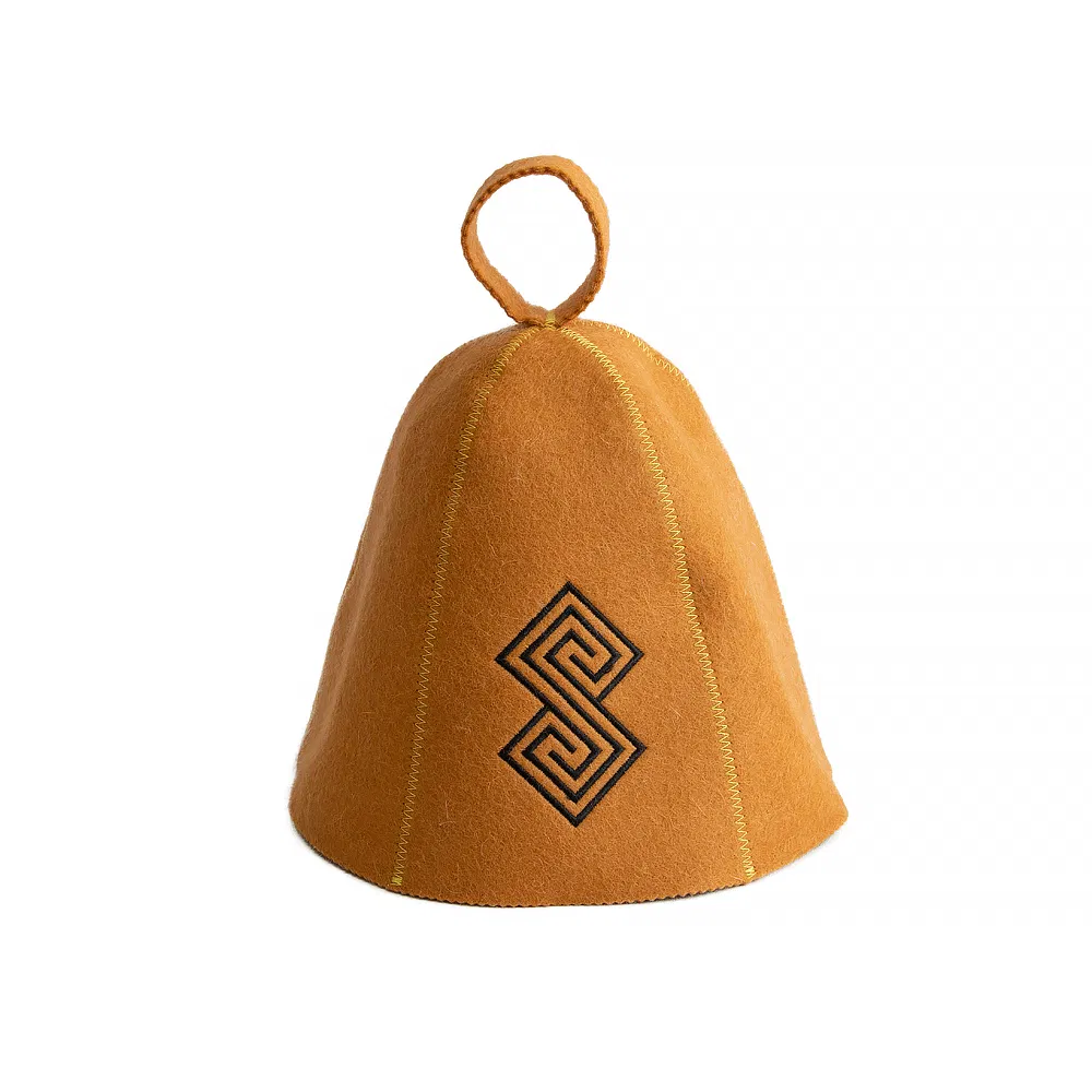 Durable Wool Felt Heat-Resistant Headwear for Sauna & Hot Yoga