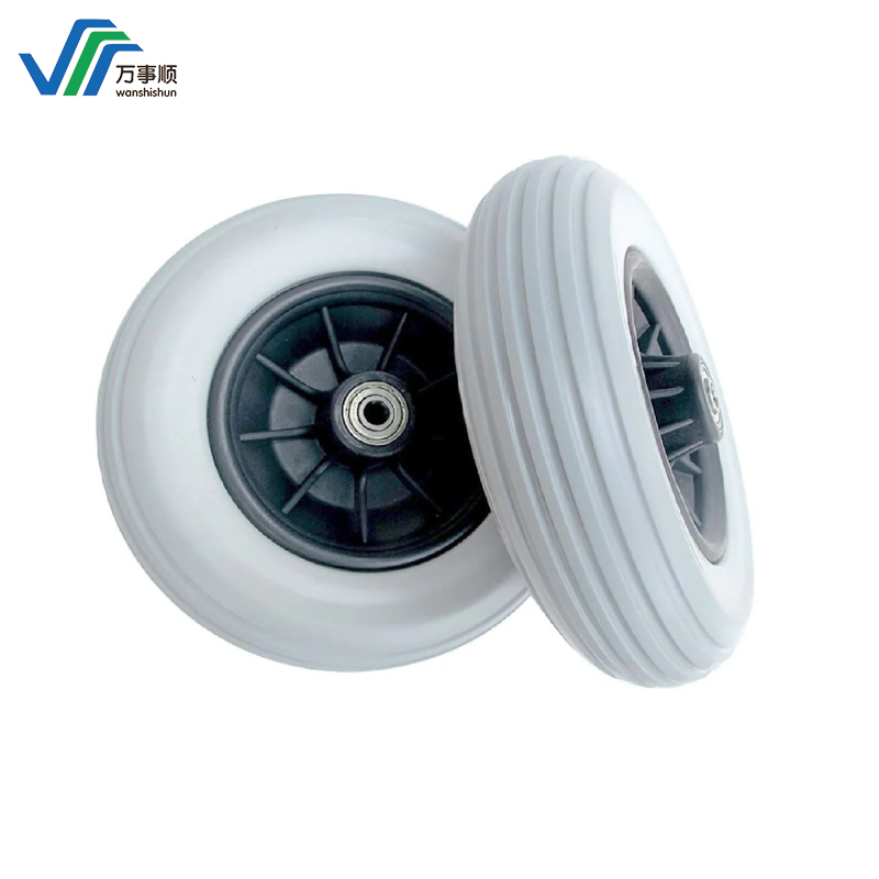 16 Inch Solid Rubber Polyurethane Foaming Flat Free PU Foam Wheels for Trolley