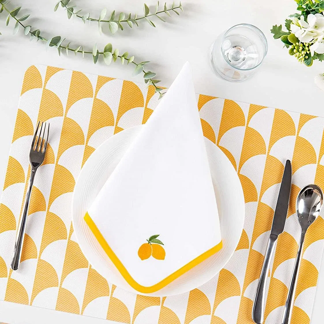 Premium 100% Cotton Kitchen Tea Towels with Solid Color Design
