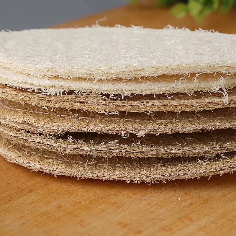 Natural Kitchen Sponges Dish Towels Color Customized Loofah Dish Sponge