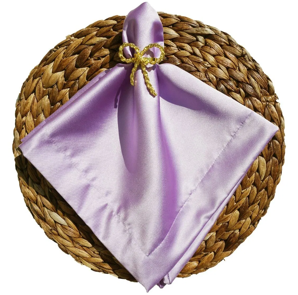 Nu Violet Pure Satin for Napkin Cloths and Table Cloth for Luxe Events