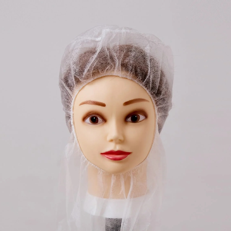Disposable Blue Bouffant Cap, Balaclava Cap Elastic Hood with Face Mask, Protective Type, Suitable for Medical Nursing, Food Industry