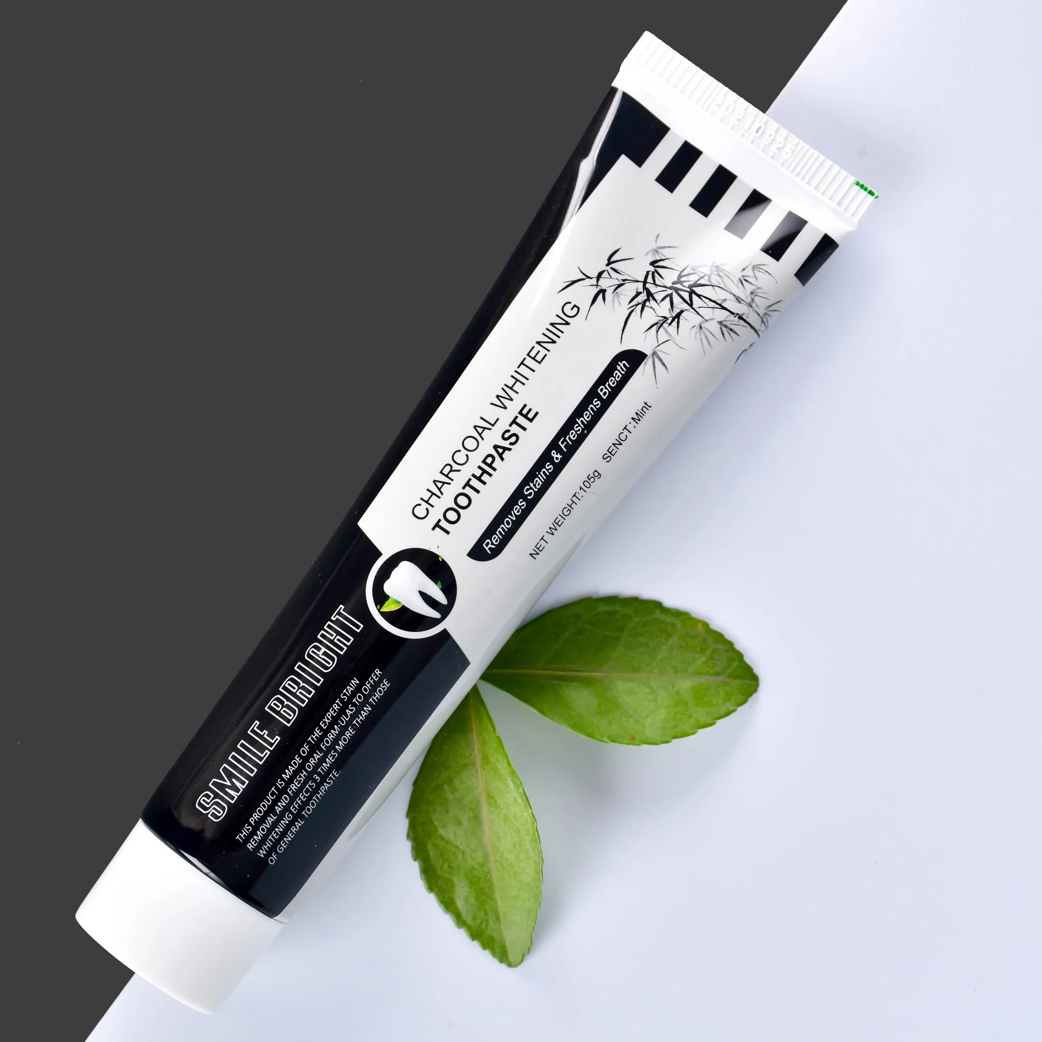 for Customized Herbal Natural Active Teeth Whitening Coconut Black Bamboo Charcoal Toothpaste Home Use OEM ODM Private Label