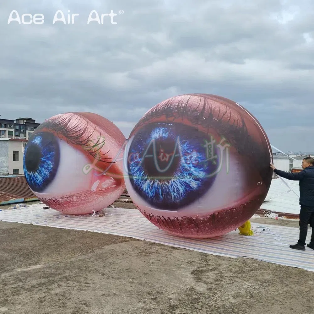 3m Diameter or Custom Inflatable Simulated Eye Balloon Inflatable Eye Model for Outdoor Event Advertising Decoration