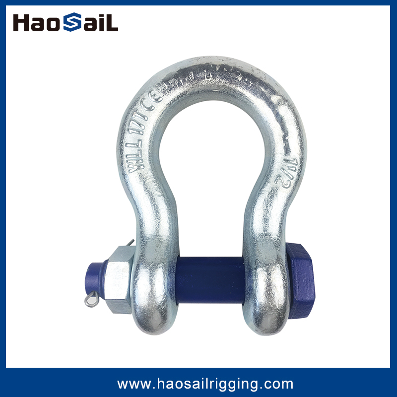 G2130 Rigging Hardware Bow Type Anchor Shackle with Bolt and Nut