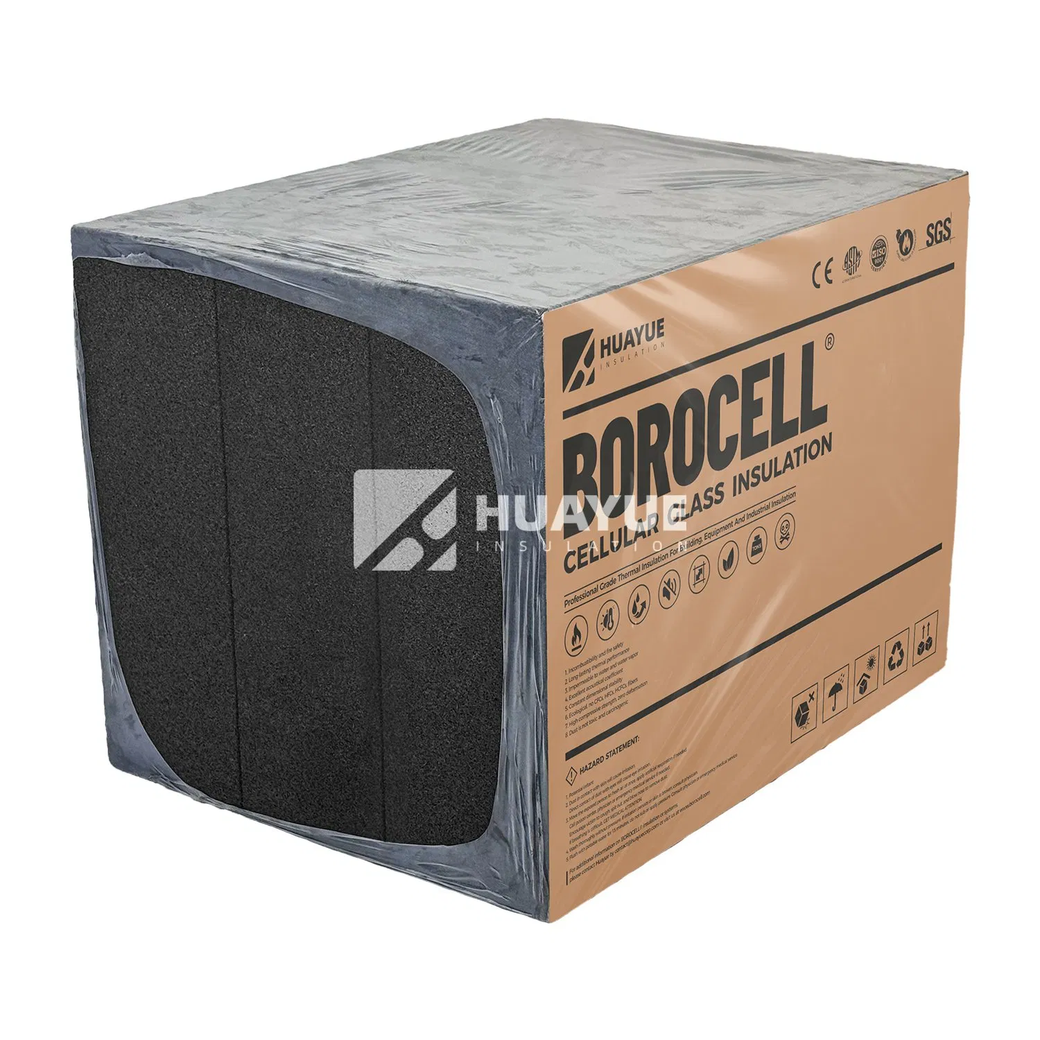 Glass Foam Board for Industrial Rigid Thermal and Fireproof Insulation Solution