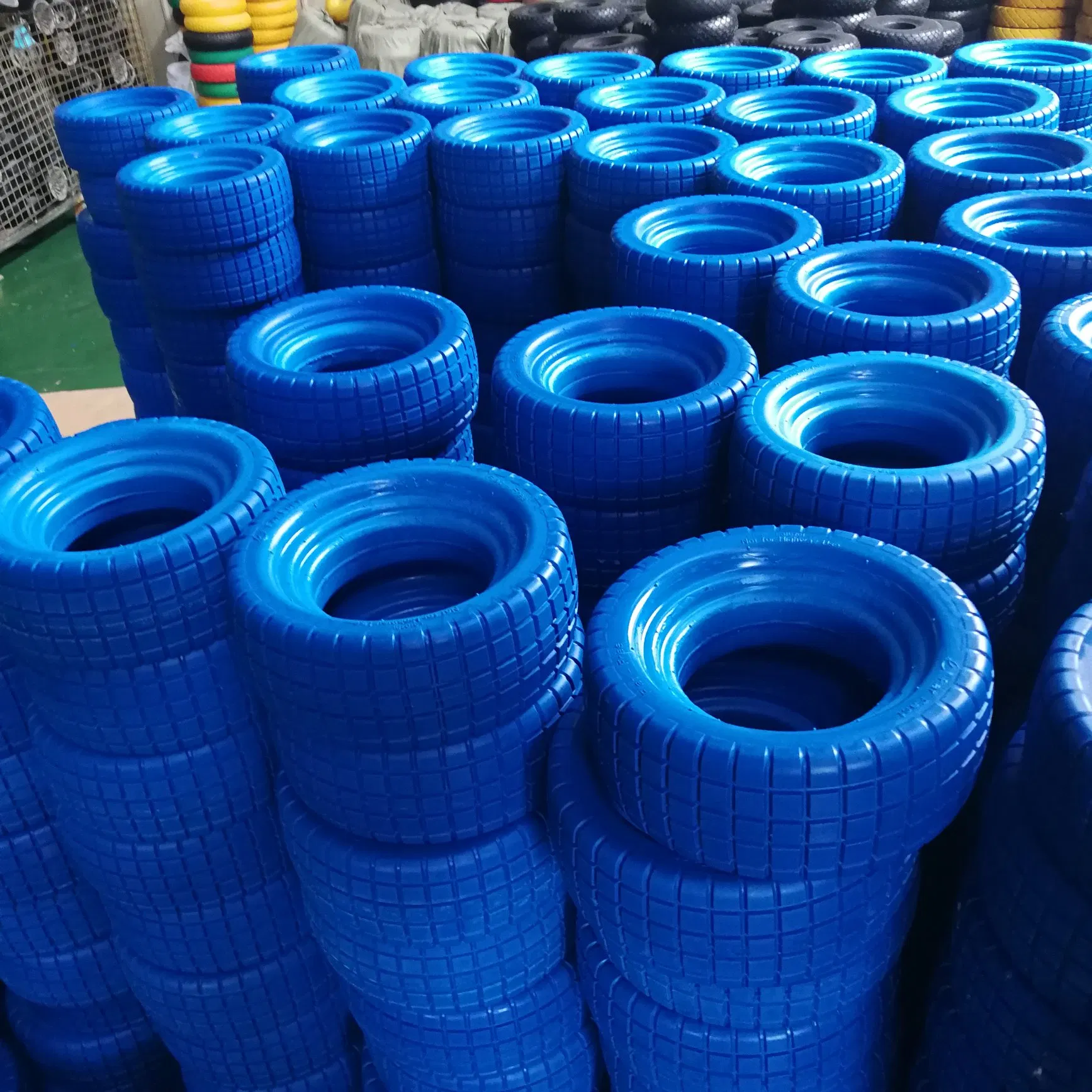 Colour Flat Free Tyre PU Foam Wheel 14inch 3.50-8