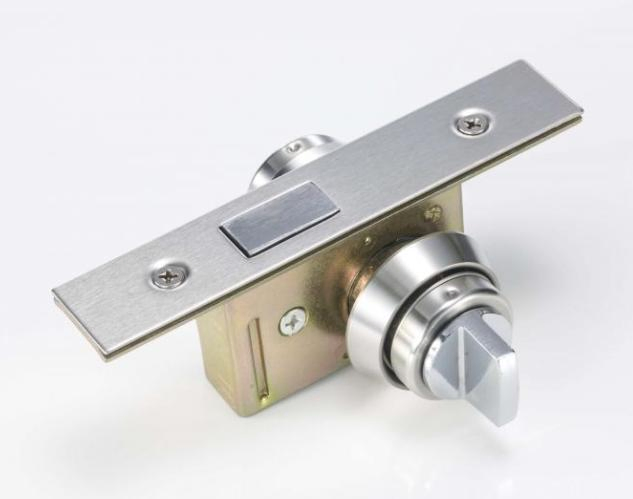 Single Cylinder Square Latch Aluminum Frame Glass Door Lock