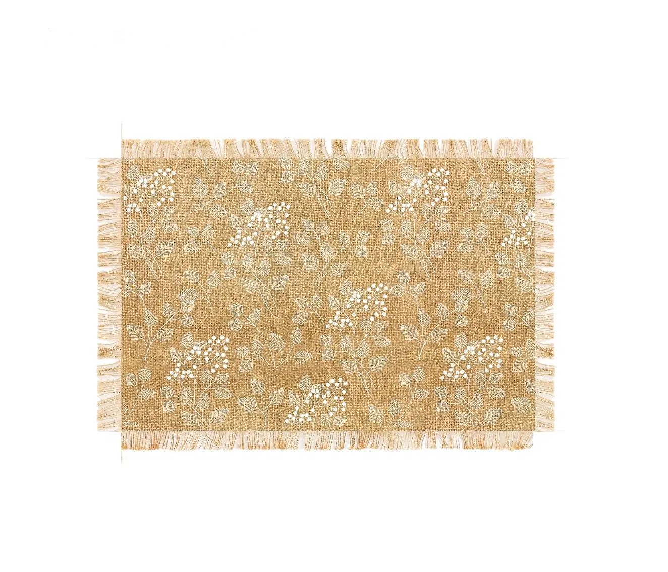 Factory Wholesale Fashionable Durable Jute Placemat Cotton Placemat