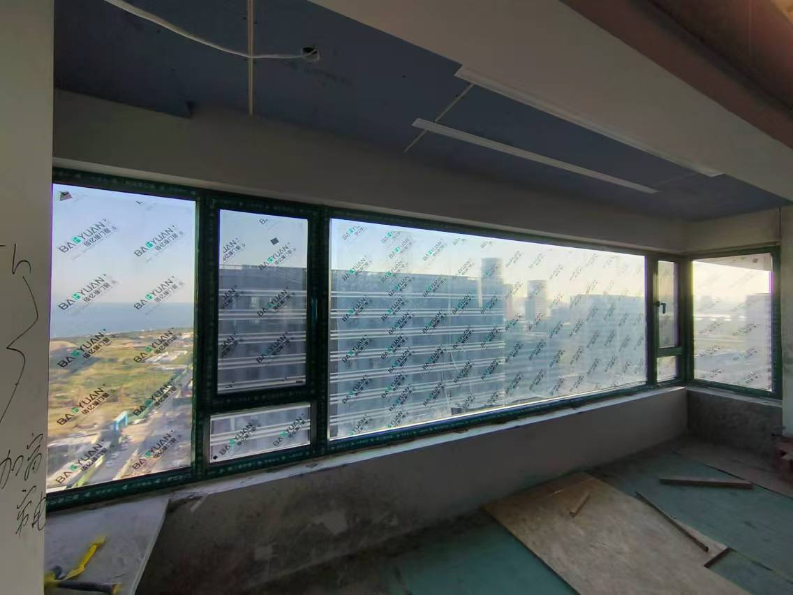America Canada Nfrc Hurricane Proof Impact Thermal Break Casement Aluminum Glass Window