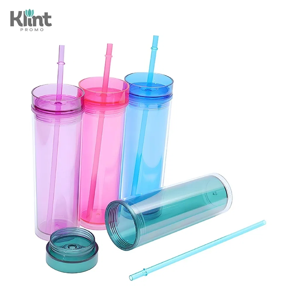 Durable 450 ML Plastic Straw Mug with PS Cap for Easy Drinking