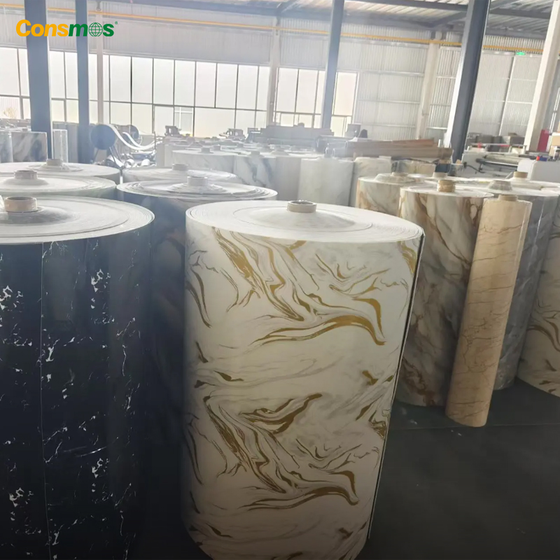 Роскошные золотые 3D обои из ПВХ с пеной PE