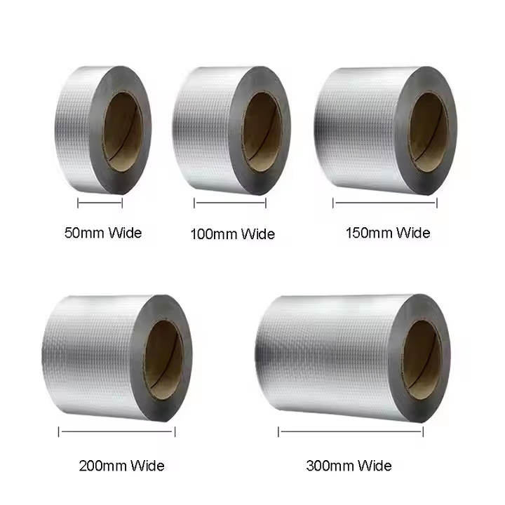 Super Strong Aluminum Foil Butyl Rubber Waterproof Tape for Steel Roofs Patching and Gutter Leak Repair