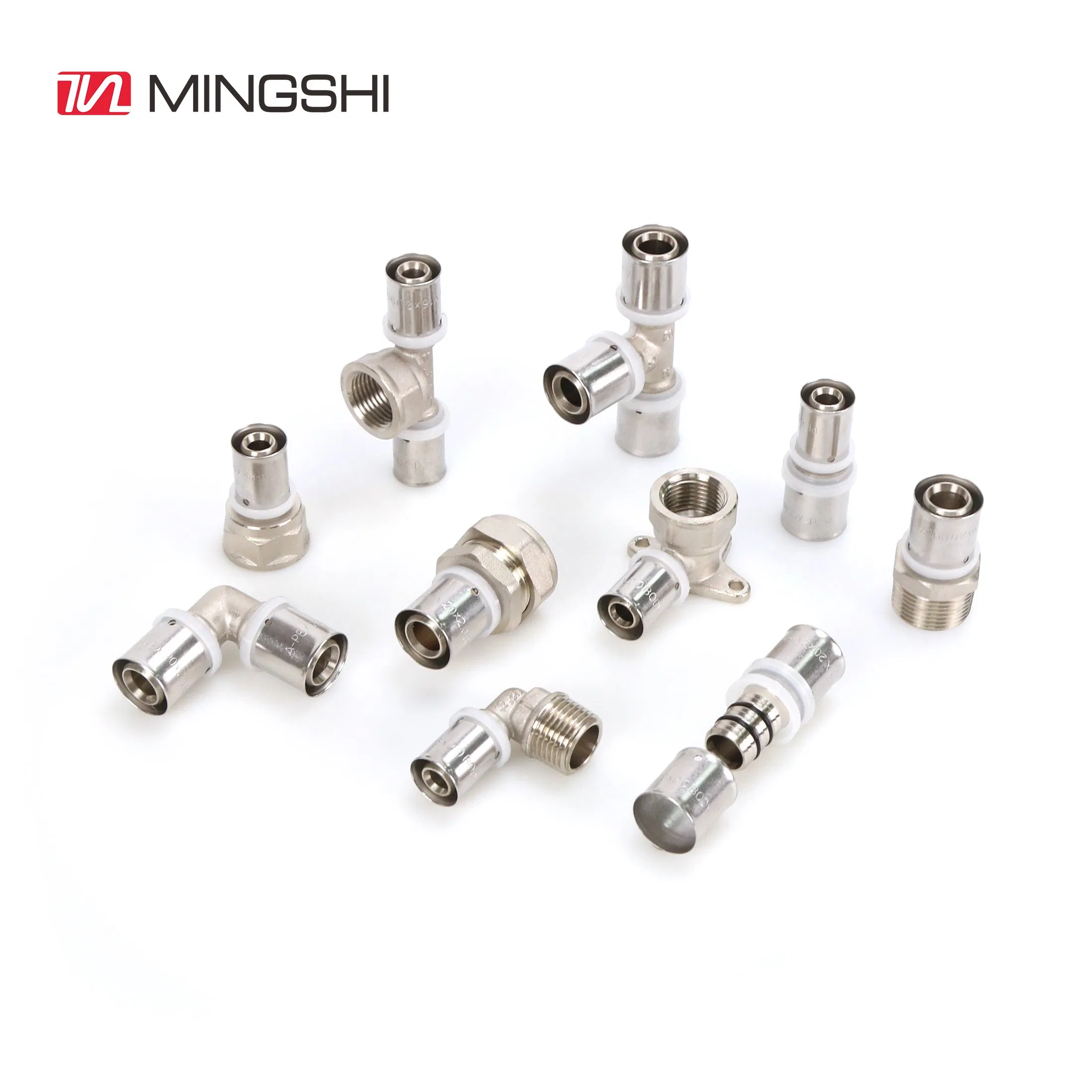 U Th Multjaw Profile Press Fitting Multilayer Pex Pert Pipe Press Fitting Female Tee Brass Cw617n Press Fitting