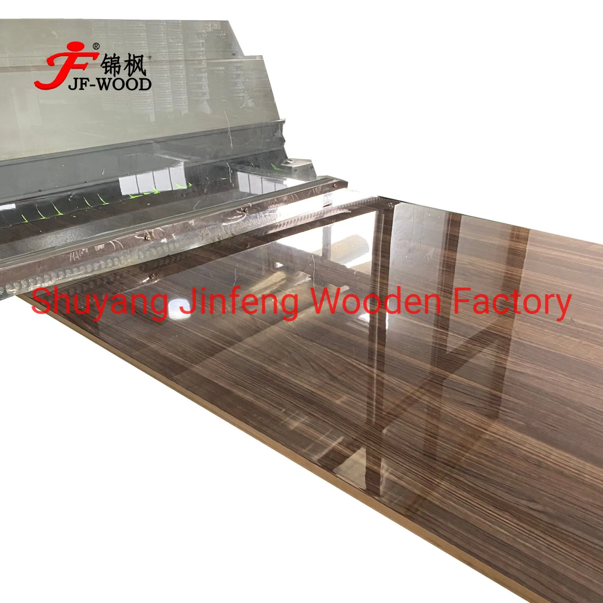 1220*2440*18mm 1220*2800*18mm Both Side Wood Grain Color Marble Color 2faced Laminated Melamine MDF Board High Glossy UV Coated MDF