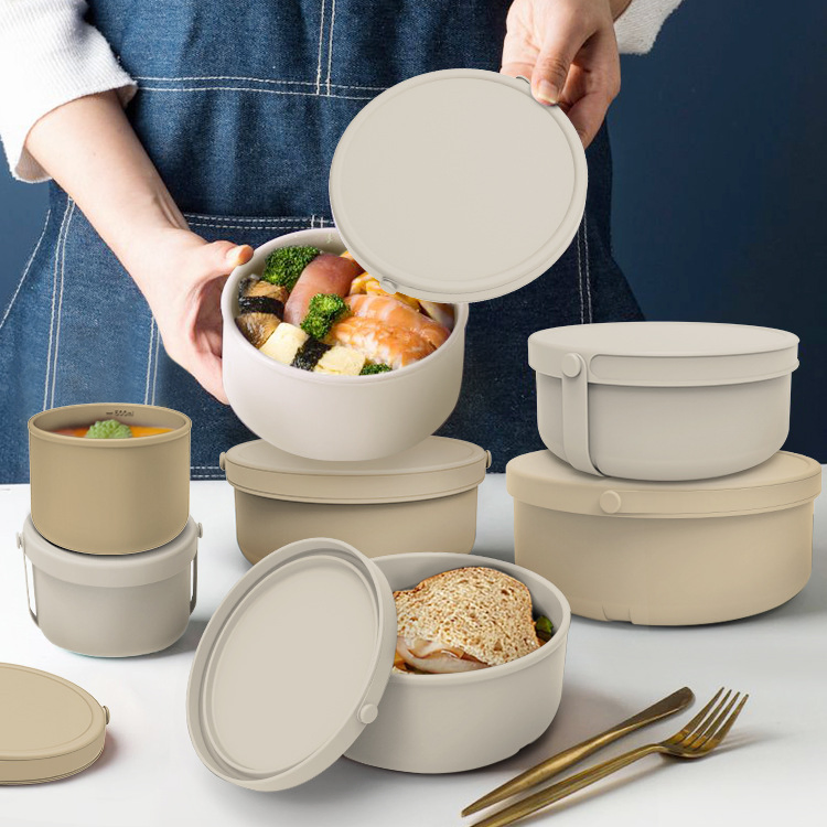 Multi-Size 100% Food Grade Silicone Lunch Bowl Silicone Bento Box