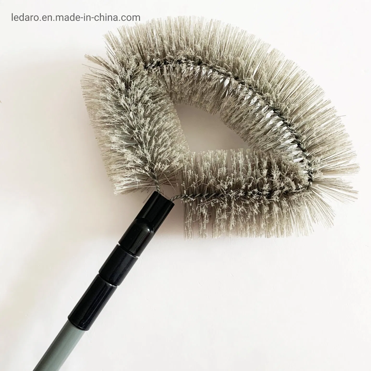 Wholes Price Durable Flexible Bulldozer Cobweb Duster with Long Metal Telescoping Pole and Twisted Wire PVC Bristles for Ceiling Cleaning