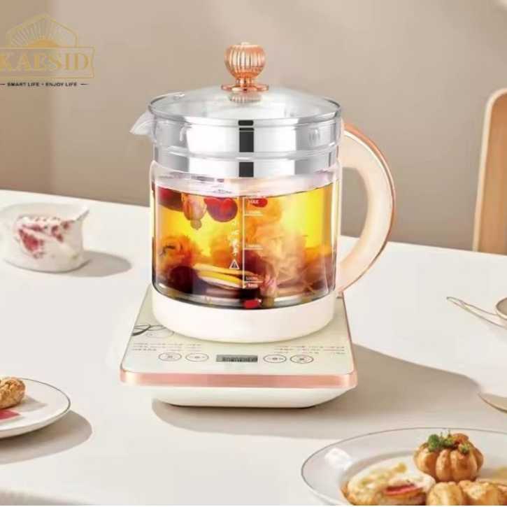 Ceramic Hotel Home Kitchen Appliances 1.8L Stainless Steel Base Washable Filter Glass Electric Kettle