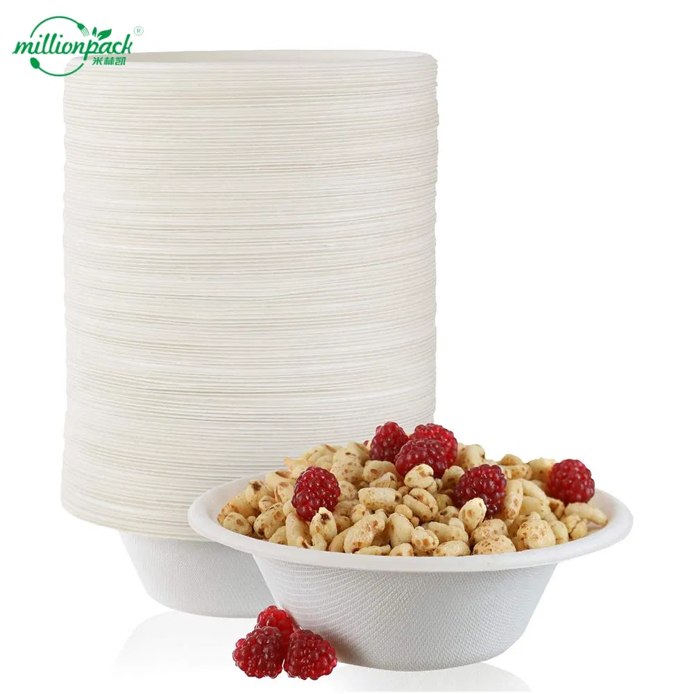 Microwave-Ready Biodegradable Bagasse Lunch Container for Meal Prep with Steam Vents
