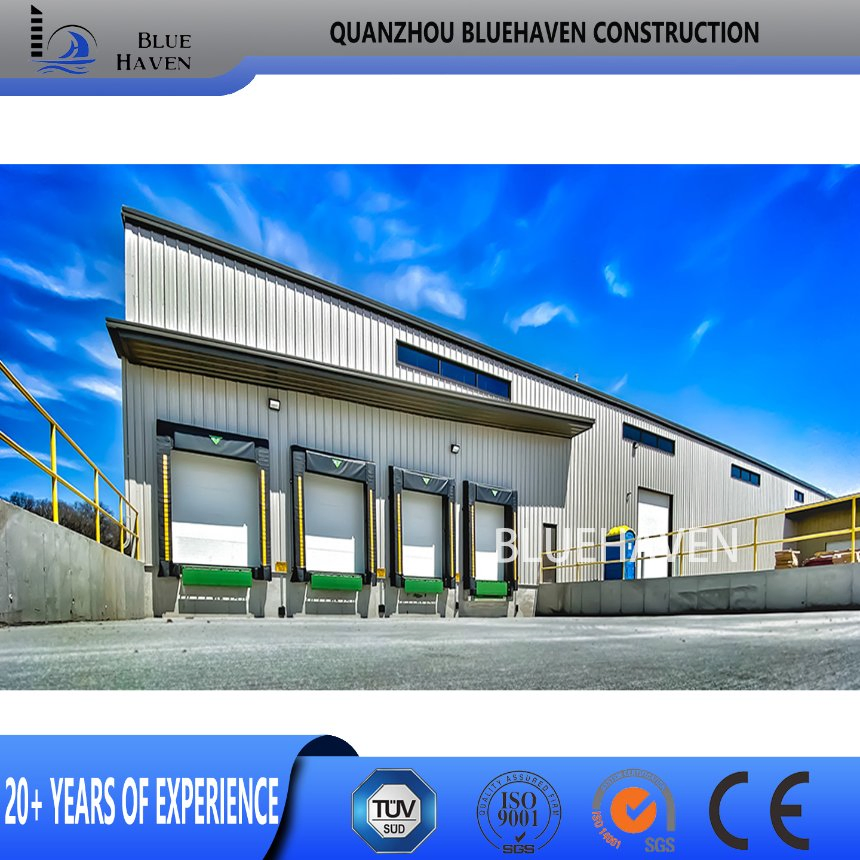 Galvanized Workshop Pre Engineered Logistics Steel Structure Warehouse Buildings Frame with Crane