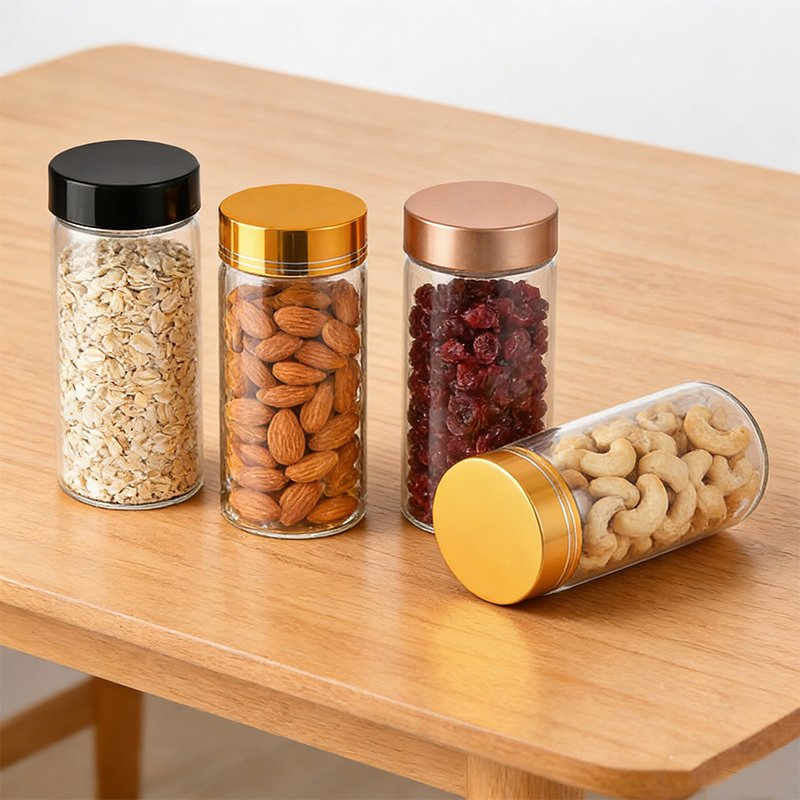 240ml 280ml 320ml 360ml 400ml High Borosilicate Airtight Glass Storage Jar