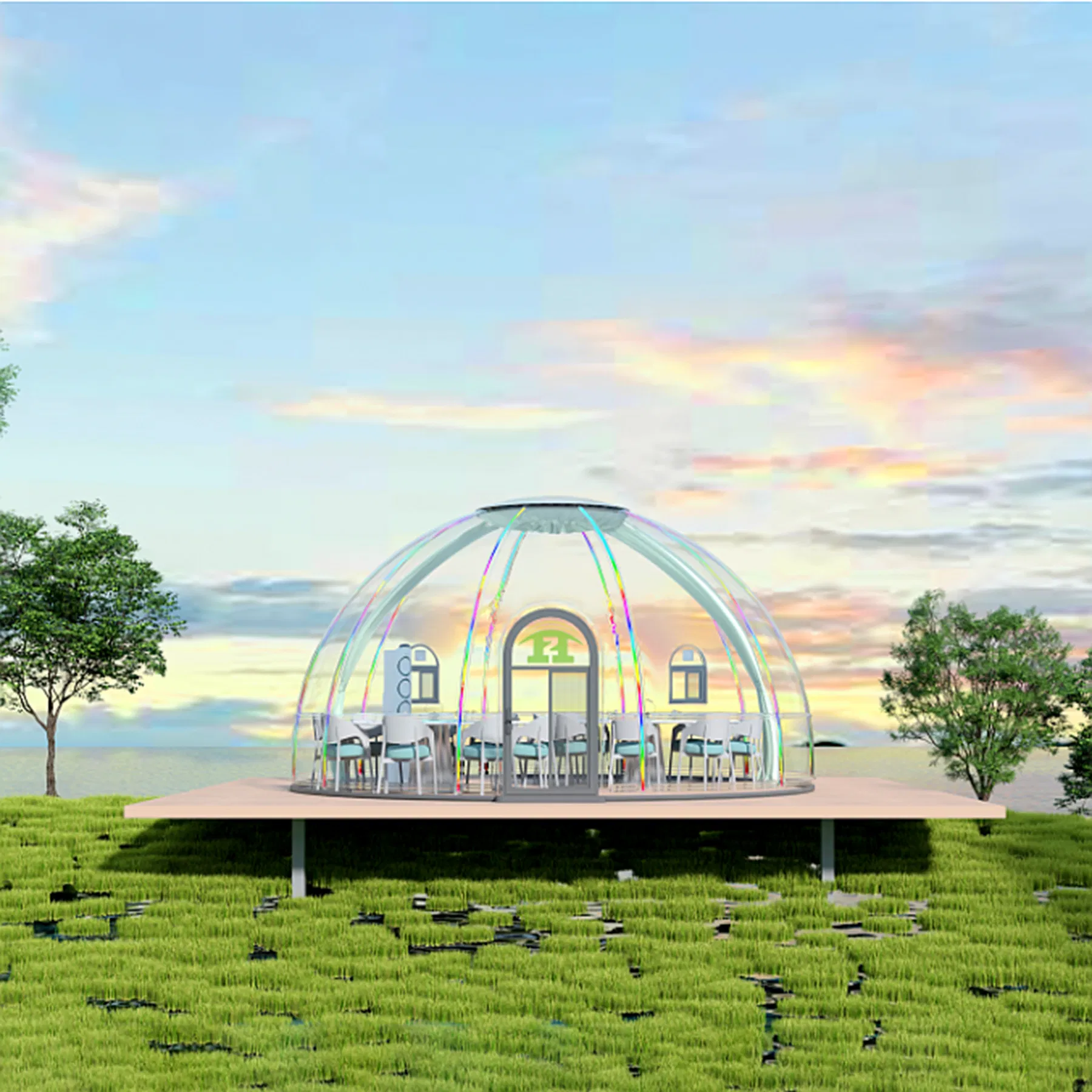 Charming Bubble Tent Accommodation for Stargazing and Cozy Nights
