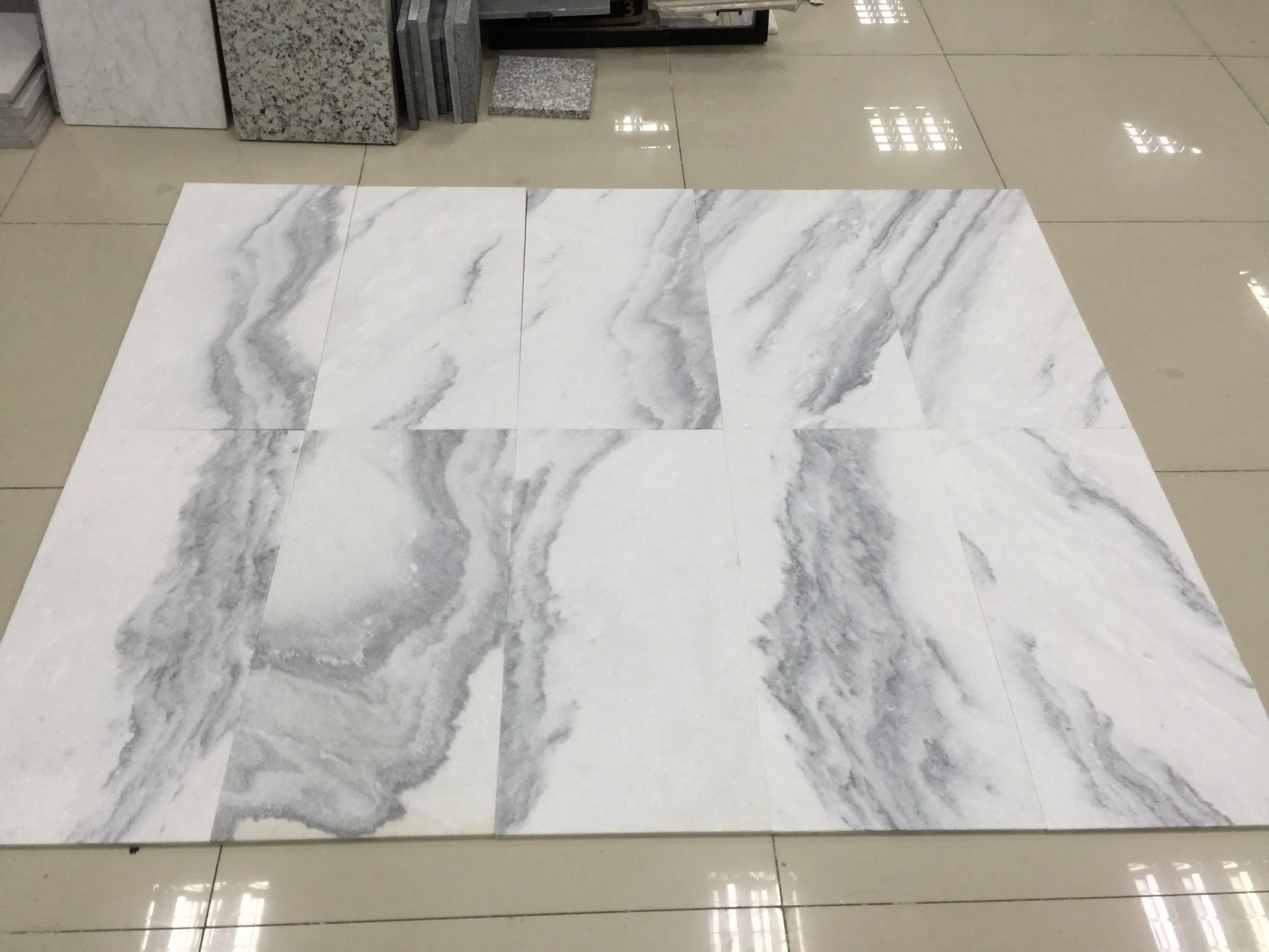 Popular Natural Fantasy White Marble Slab and Tile for Hotel Wall Floor Decorate