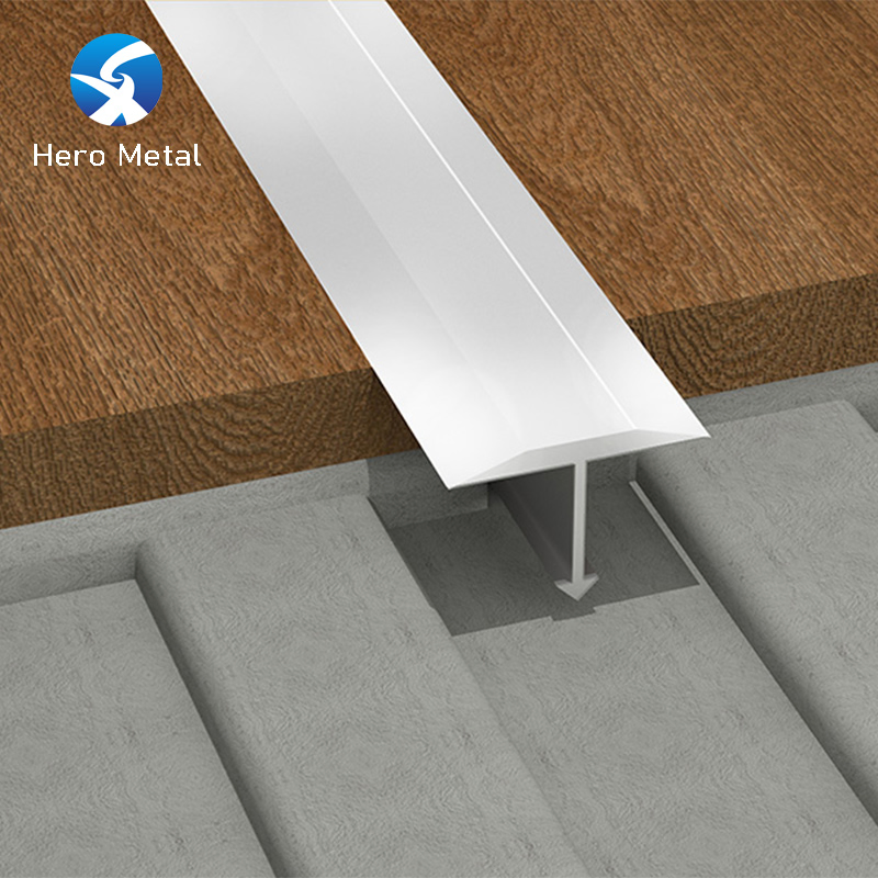 Coustomer's Require Installing Stainless Steel T Shape Floor to Tile Trim