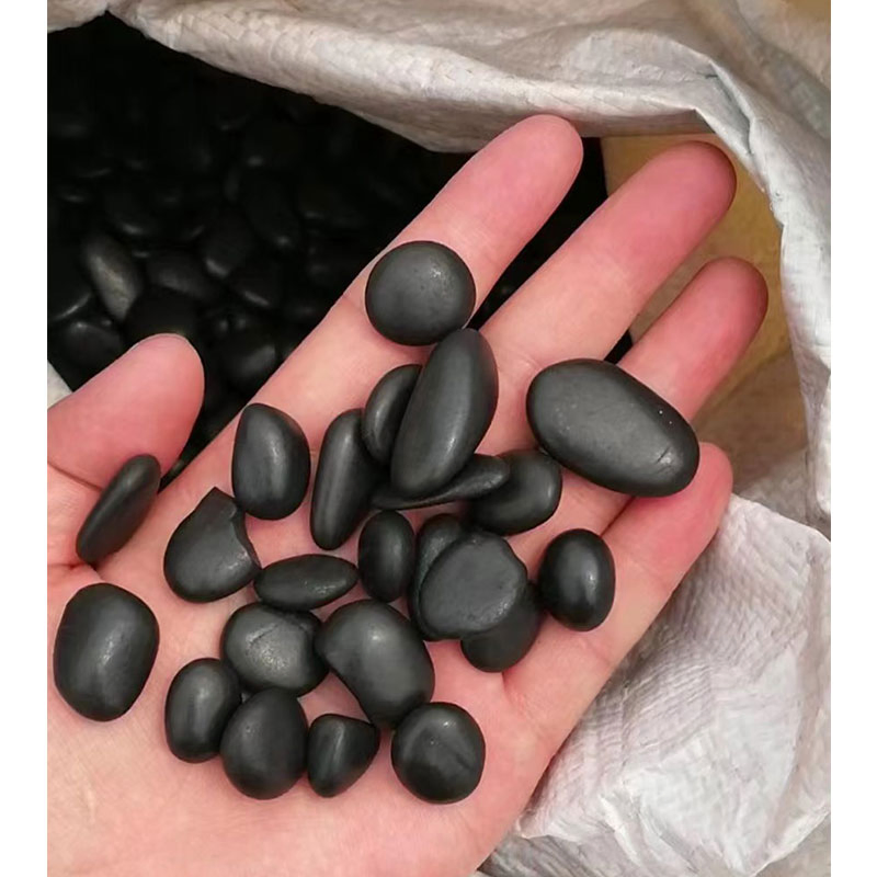 Decorative River Rock Multicolored Polished Stones Natural Polished/Honed Color Wholesale Black Pebbles Price