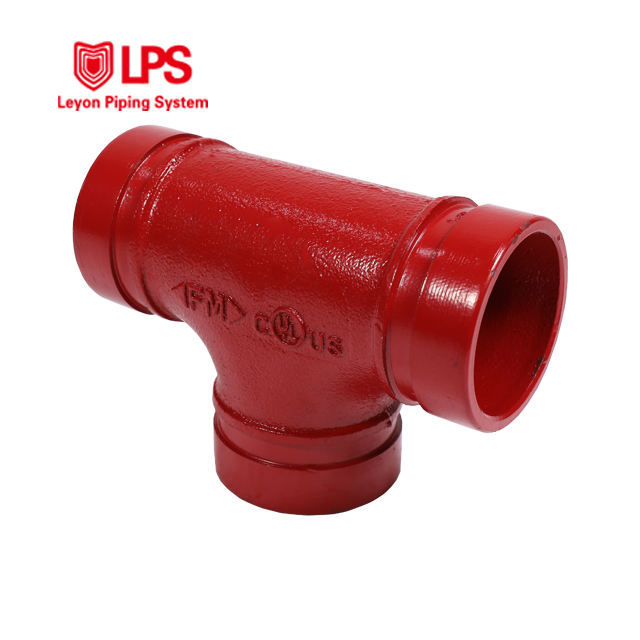 Leyon FM UL Fire Fighting Fire Sprinkler System Fire Protection Pipe Fitting Grooved Tee