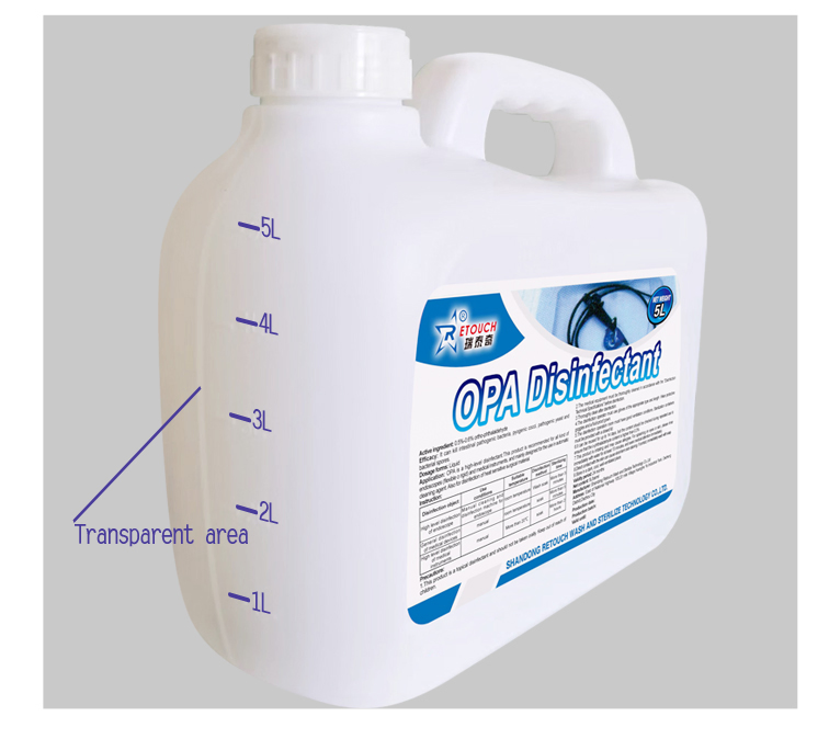 High-Level Sterilization 0.55 Ortho Phthalaldehyde Disinfectant for Medical Instruments, Opa