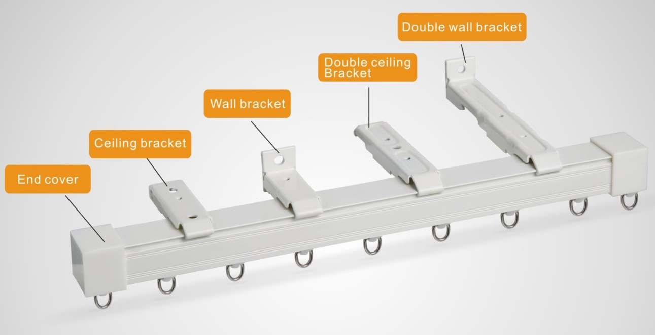 E Series Ripple Fold Window Curtain Tracks