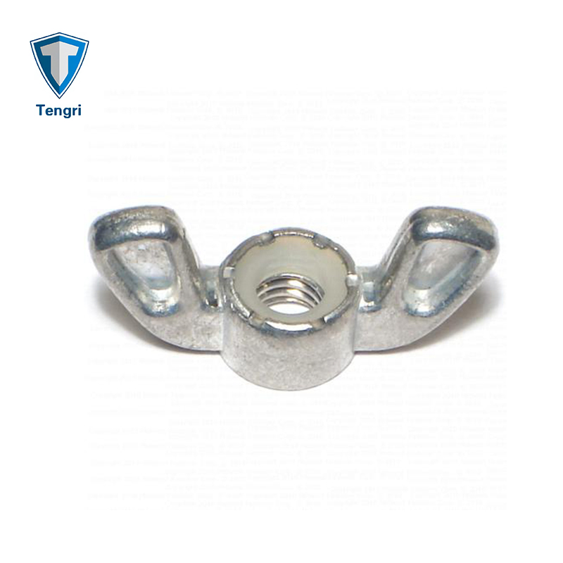 Zinc Die-Cast Washered Butterfly Nut Cold Forged Wingnut Die Cast Wing Nut