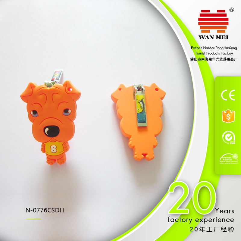 Lovely Cute Dog Shape Cartoon Nail Clipper with Silicon Cover