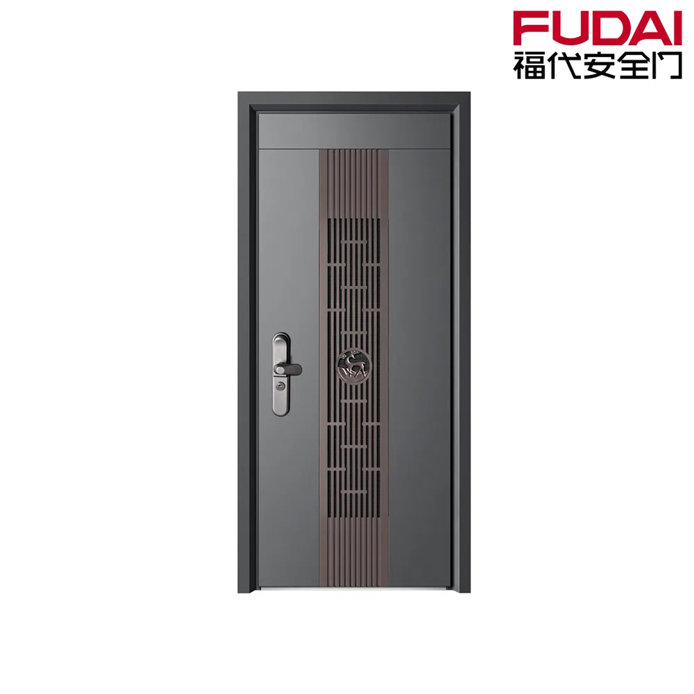 Popular Price Steel Main Door Security Door with Mosquito Screen
