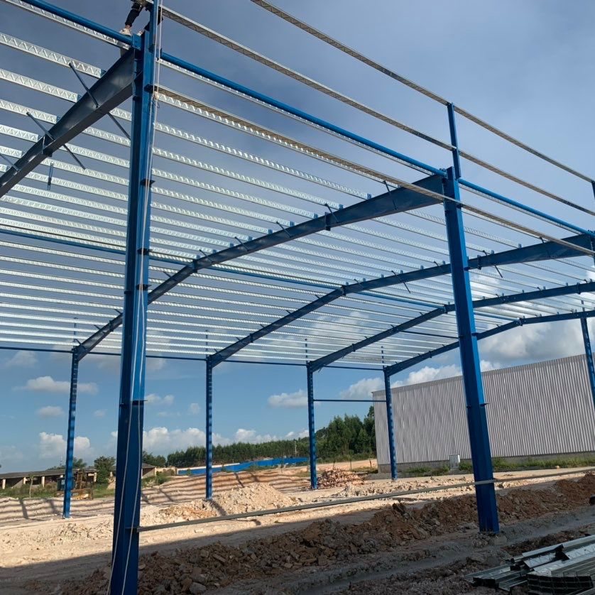 Lightweight High Load Bearing Steel Structure Framework for Large Span Industrial Buildings